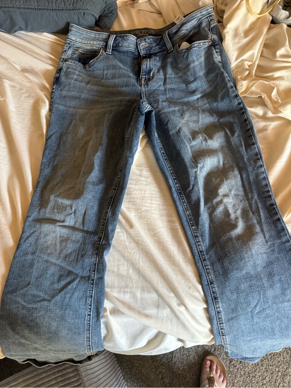 Maurices Women's Light Blue Flare Jeans